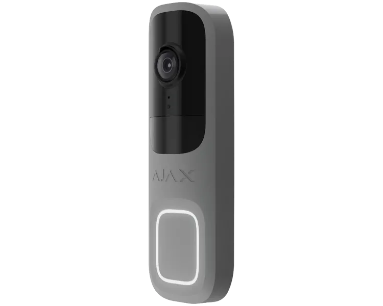 Ajax Doorbell Grey RAL 7004 Відеодзвінок