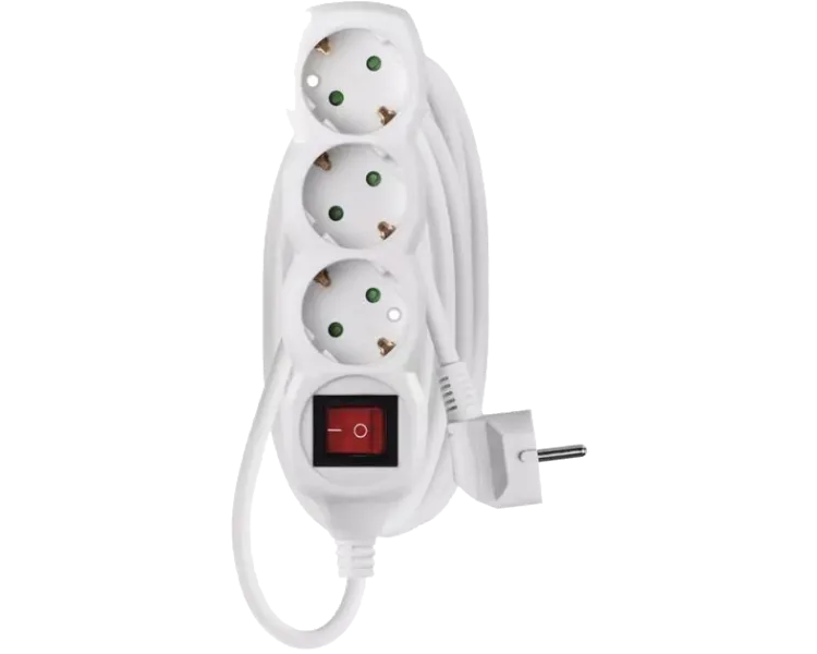 EMOS P1323R 3 розетки 3 м Мережевий подовжувач