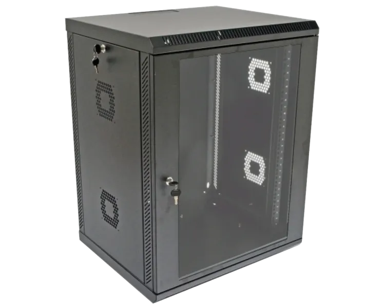 19"15U, 600х600х773 акриловое стекло,черный Шкаф