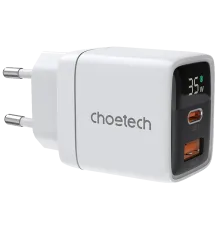 Choetech PD6052 White PD35W GAN A+C Адаптер