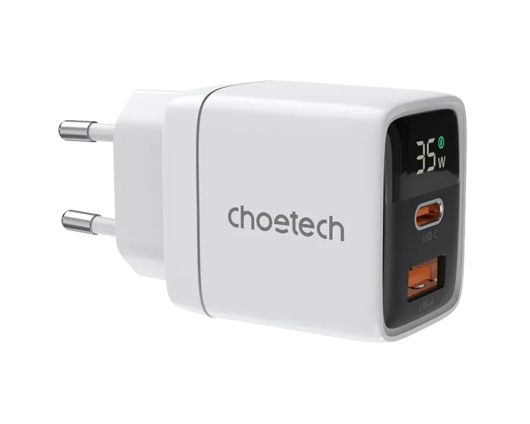 Choetech PD6052 White PD35W GAN A+C Адаптер