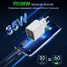 Choetech PD6052 White PD35W GAN A+C Адаптер