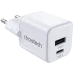 Choetech PD5012 mini White PD30W GAN A+C Адаптер