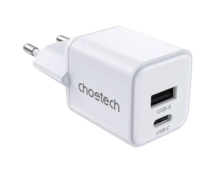 Choetech PD5012 mini White PD30W GAN A+C Адаптер