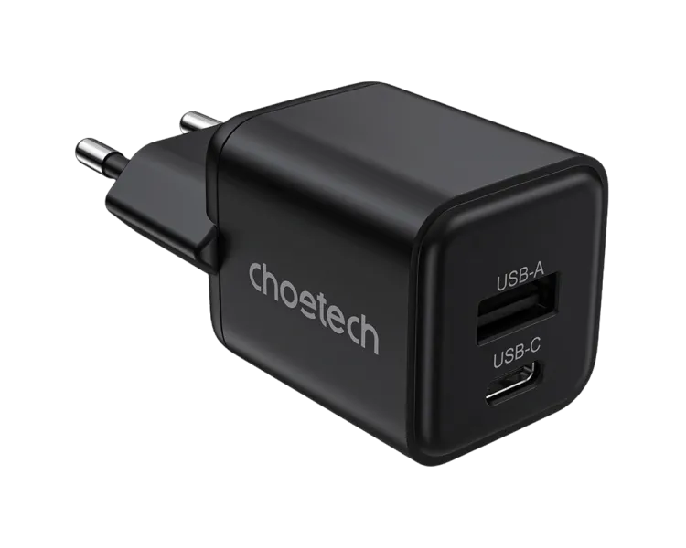 Choetech PD5012 mini Black PD30W GAN A+C Адаптер