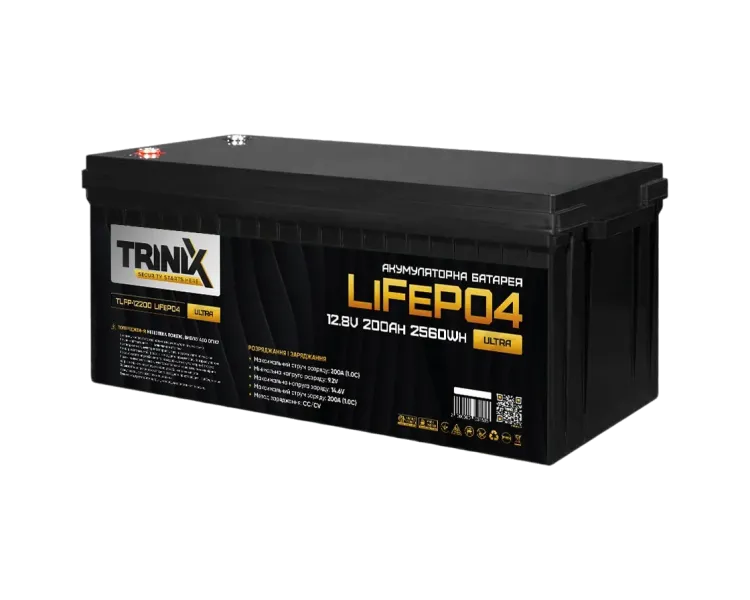 TRINIX TLFP-12200 Ultra 200А•г 12В Літієва акумуляторна батарея