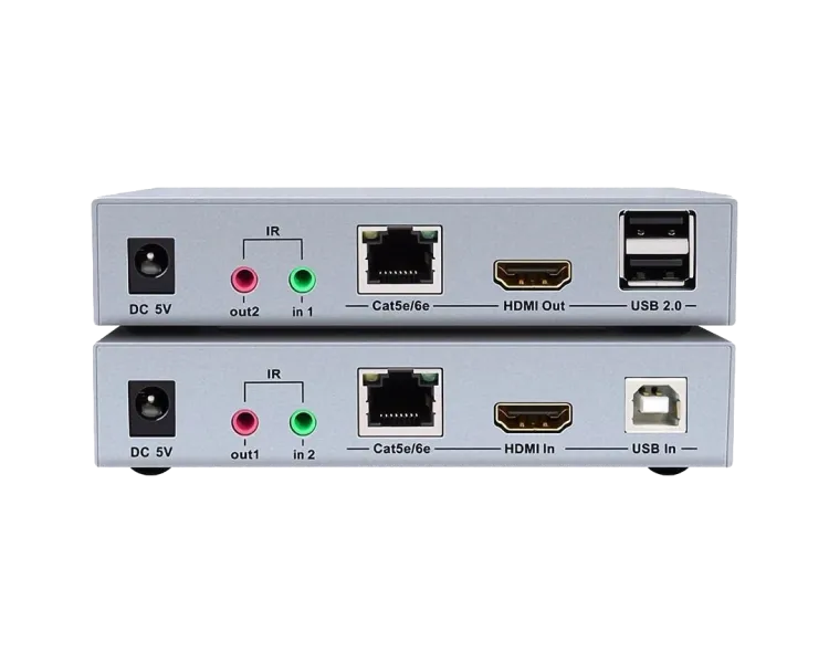 Dtech DT-7051 4K HDMI і USB 2.0 KVM 100м Модуль подовжувач