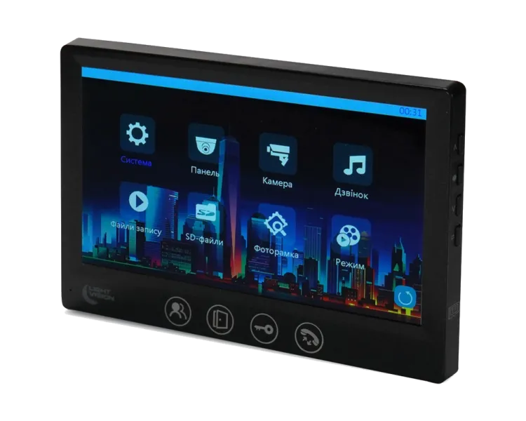 Light Vision AMSTERDAM FHD BLACK Відеодомофон