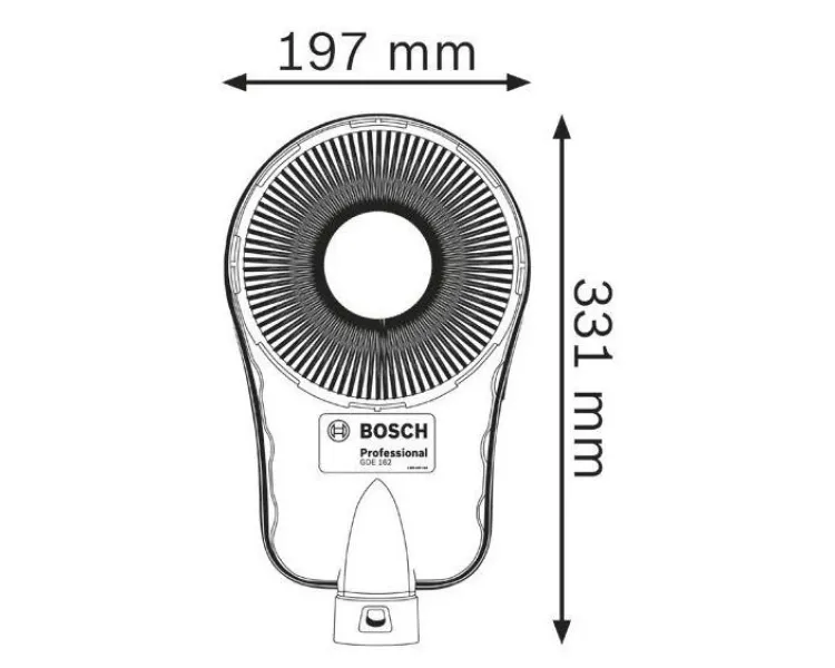 Bosch GDE 162 Насадка для пилевидалення