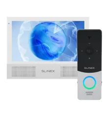 + панель виклику ML-20HD silver/ black Комплект відеодомофон Slinex Sonik 7 AI white