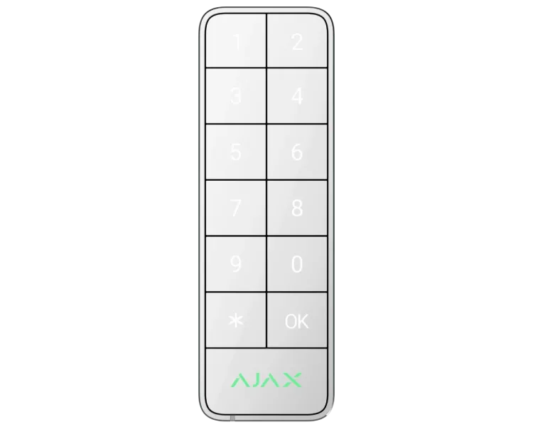 Дротова клавіатура Ajax Superior Keypad Outdoor white Fibra