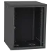 IPCOM СН-18U 600х600 Шафа телекомунікаційна двері скло (чорна)