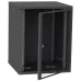 IPCOM СН-18U 600х600 Шафа телекомунікаційна двері скло (чорна)