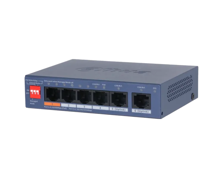 Dahua DH-CS4006-4ET2GT-60 PoE Комутатор 6 портів керований