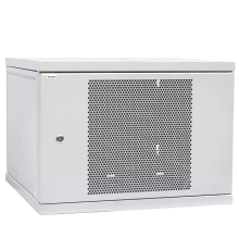 IPCOM 9U 600x450 Шафа телекомунікаційна двері перф (сірий)