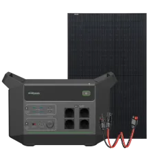 HYXiPower HYX-EA2000 + Risen Solar RSM40-8-400MB Full Black Система автономного живлення однофазна