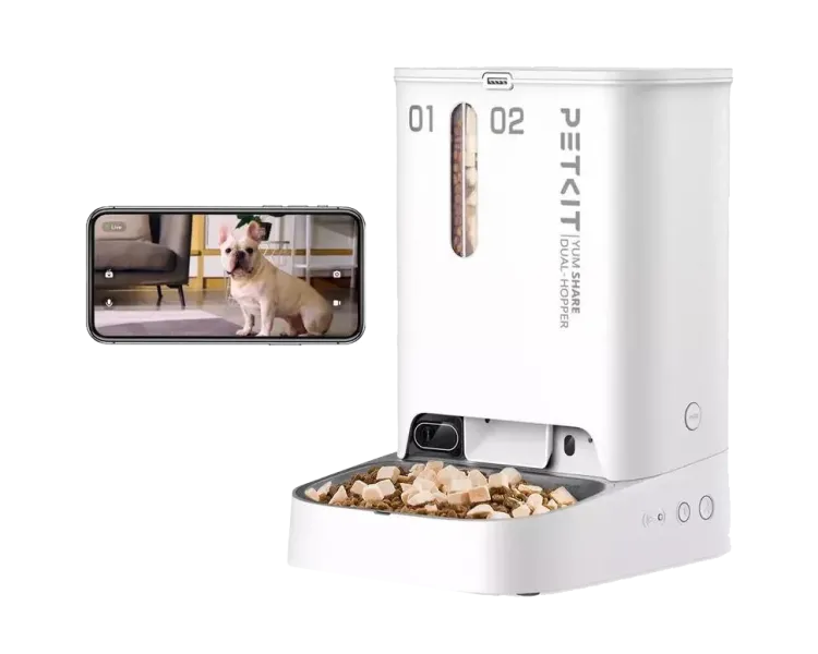 PETKIT YUMSHARE DUAL-HOPPER with Cam P591 Смарт годівниця