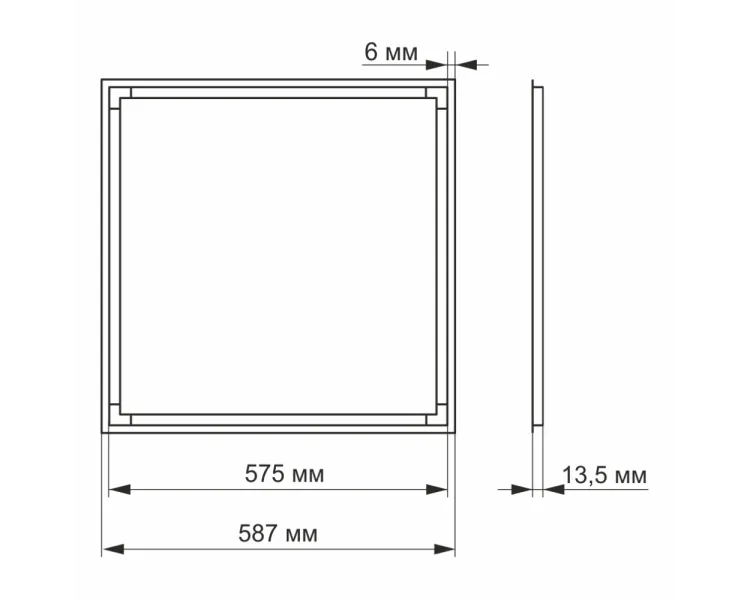 VIDEX ART 40Вт 4100K LED панель