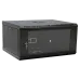 19" 4U 600x400x284мм акрилове скло, чорна Шафа