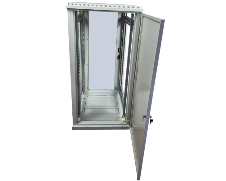 EServer 24U-600х600, скло, сіра Шафа підлогова