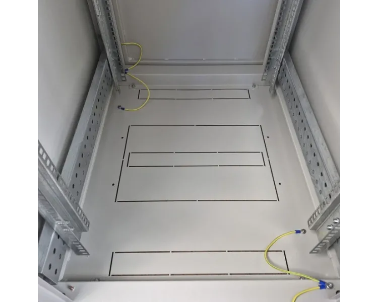 EServer 24U-600х600, скло, сіра Шафа підлогова