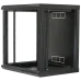 19"15U, 600x500x773мм акрилове скло, чорна Шафа