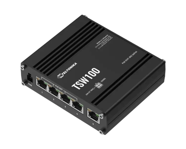Teltonika TSW100 POE+ Комутатор 5 портів некерований