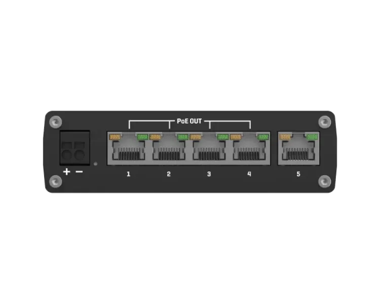 Teltonika TSW101 POE+ для використання в транспорті Комутатор 5 портів некерований