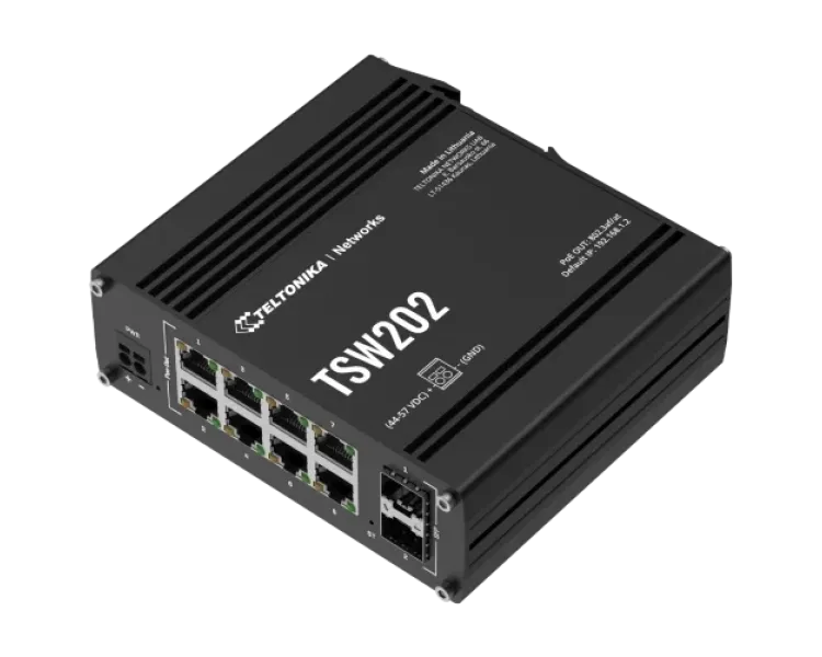 Teltonika TSW202 PoE+ Комутатор 8 портів керований