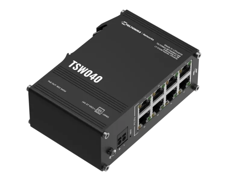 Teltonika TSW040 PoE+ Комутатор 8 портів некерований