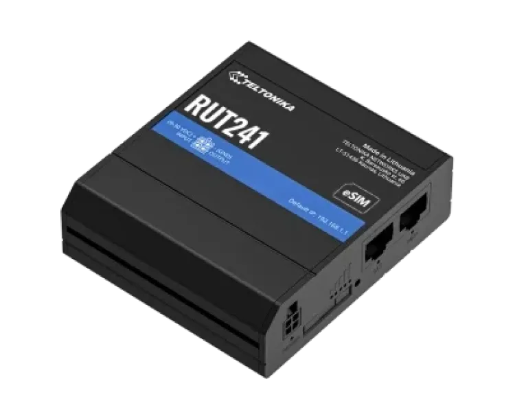 Teltonika RUT241 з 4G LTE, Wi-Fi, eSIM Промисловий стільниковий маршрутизатор