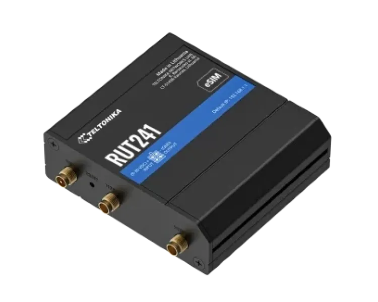 Teltonika RUT241 з 4G LTE, Wi-Fi, eSIM Промисловий стільниковий маршрутизатор