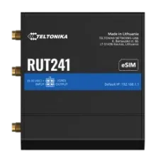 Teltonika RUT241 з 4G LTE, Wi-Fi, eSIM Промисловий стільниковий маршрутизатор