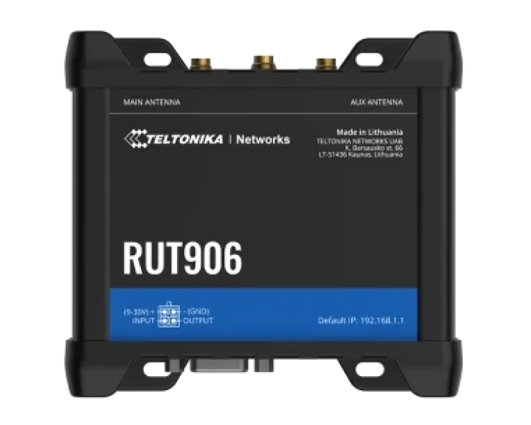 Teltonika RUT906 з 4G LTE, Wi-Fi, RS-232, RS-485 Промисловий стільниковий маршрутизатор