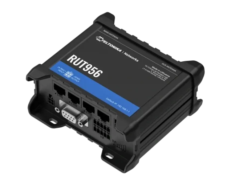 Teltonika RUT956 з 4G LTE, Wi-Fi, RS-232, RS-485 Промисловий стільниковий маршрутизатор
