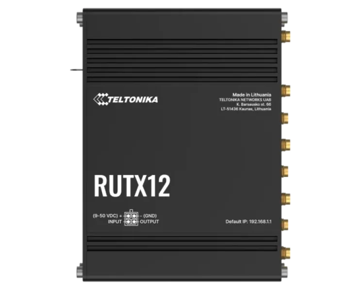 Teltonika RUTX12 Промисловий стільниковий маршрутизатор