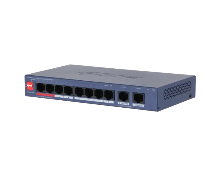 Dahua DH-CS4010-8GT-110-V2 PoE Комутатор 8 портів керований