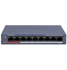 Hikvision DS-3E0109P-E/M(C) POE Комутатор 9 портів некерований
