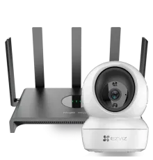 Ezviz CS-H6c (4MP,W1) + Reyee RG-EW1300G Комплект