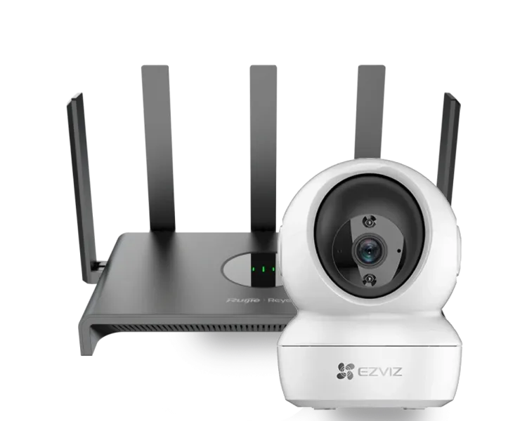 Ezviz CS-H6c (4MP,W1) + Reyee RG-EW1300G Комплект