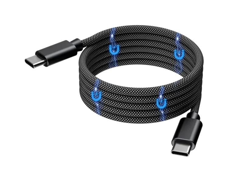 Choetech XCC-1051 Magnetic USB-C to USB-C PD3.1 240Вт 1.8м Кабель
