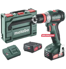 Metabo PowerMaxx BS 12 BL Q 12V 2x2Ah Li-Power (601045500) Акумуляторний безщітковий дриль-шуруповерт