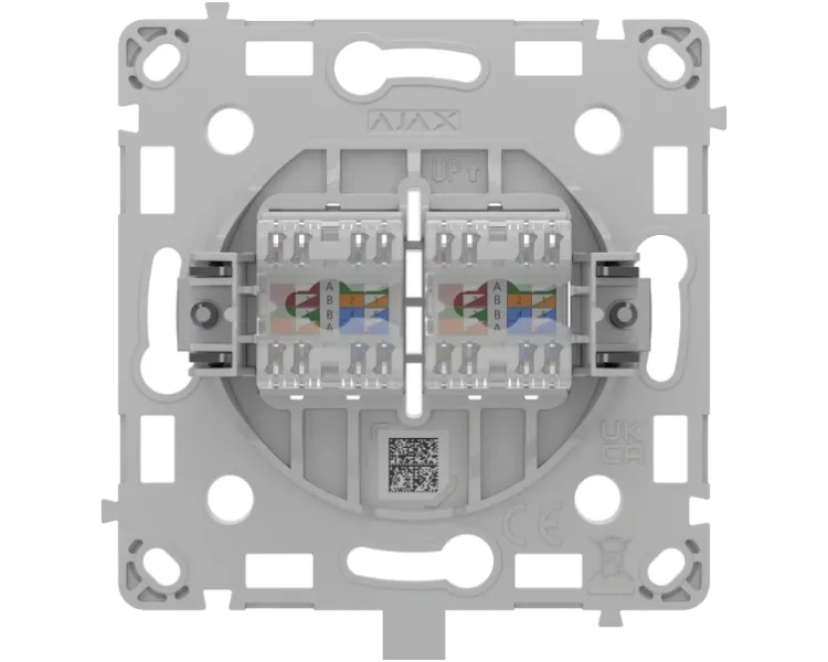 Ajax OutletCore (LAN) white Механізм інтернет розетки