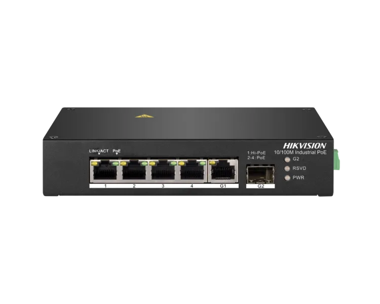 Hikvision DS-3T0306HP без БП Коммутатор 4 порта неуправляемый