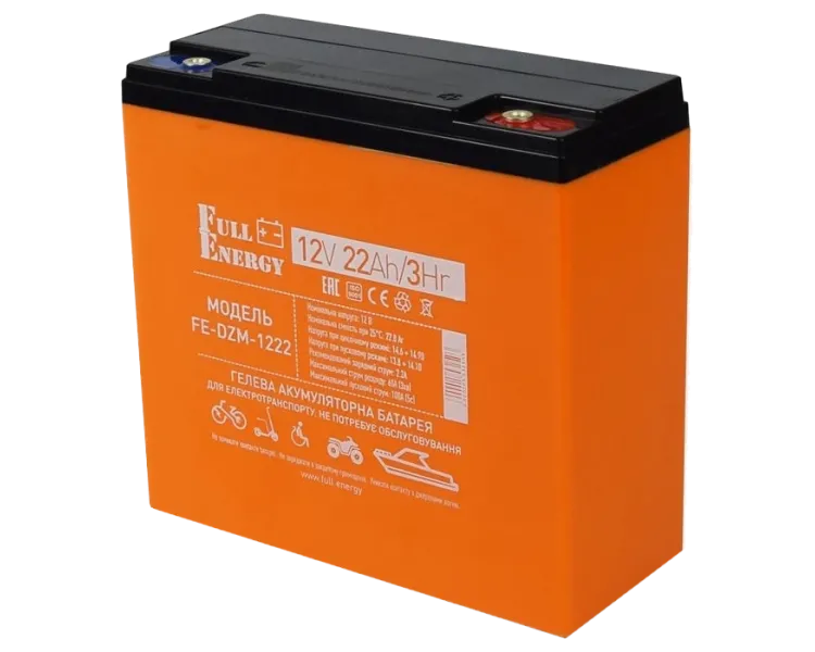 Full Energy FE-DZM-1222 12В 22А•год тяговий гелевий Акумулятор