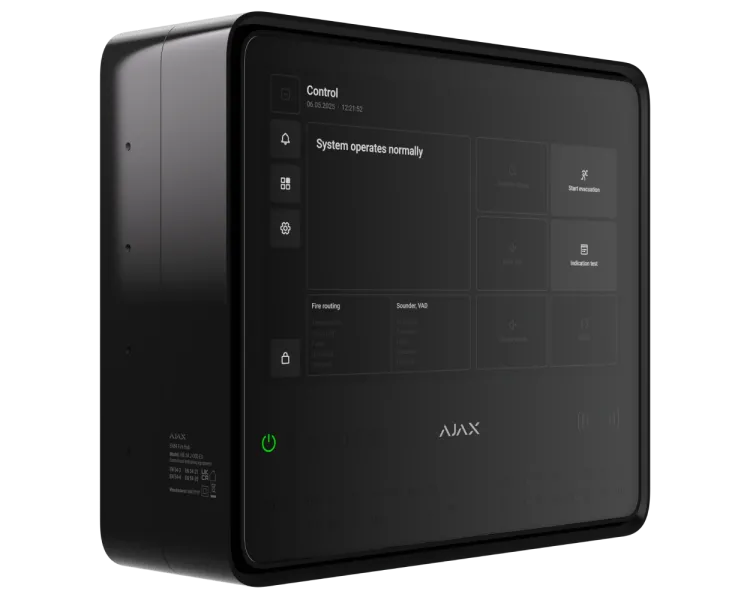 Ajax EN54 Fire Hub black Пожежна централь