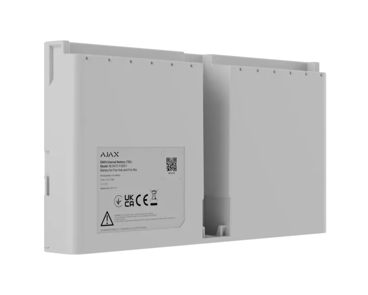 Ajax EN54 Internal Battery (72h) white для Fire Hub і Fire Rex Акумулятор