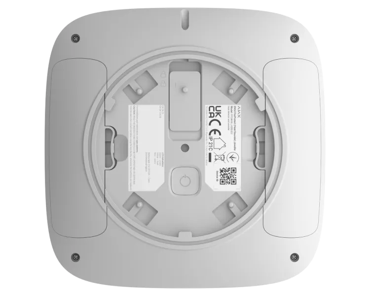 Ajax EN54 FireProtect (Heat/Sounder) white пожежний тепловий зі звуковим оповіщенням Сповіщувач