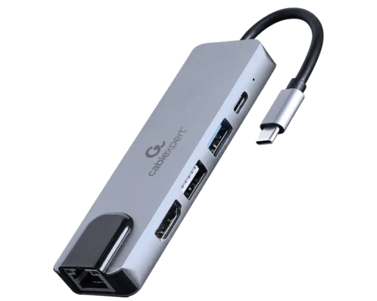 Cablexpert A-CM-COMBO5-04 USB-C 5-в-1 Док станція