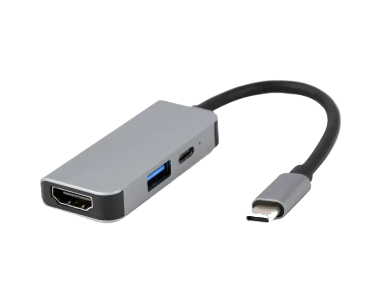 Cablexpert A-CM-COMBO3-02 USB-C 3-в-1 (USB/HDMI/PD) Док станція